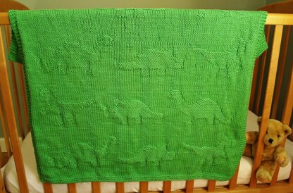 Easy Dinosaur Baby Blanket