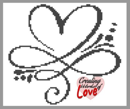 Heart Infinity C2C Stitch Graph