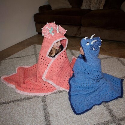 Triceratops Hooded Blanket