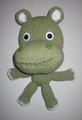 Knitkinz Green Hippo