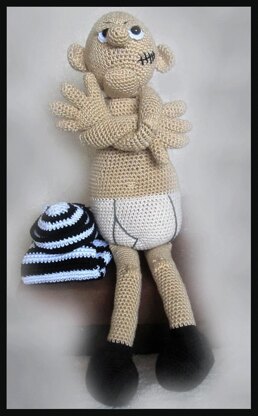 Boris the Crook amigurumi doll