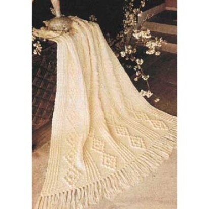 Aran Crochet Blanket in Patons Canadiana