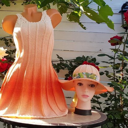 Dress for summer with Sun Hat