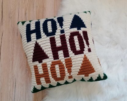 Ho Ho Ho Christmas Pillow