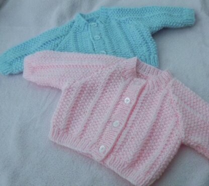 Seed Stitch twist Baby Cardigan