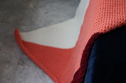 Sideways single crochet blanket
