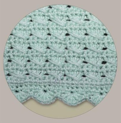 CROCHET Baby Blanket / Afghan - Pastel Aquamarine