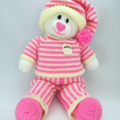 Bed Time Bear - knitting pattern
