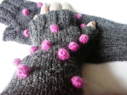 Circus Fingerless Mitts