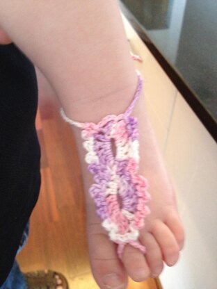 Lacy Baby/Toddler Barefoot Sandals
