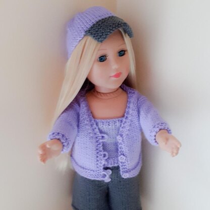 Wisteria Cardigan for Doll