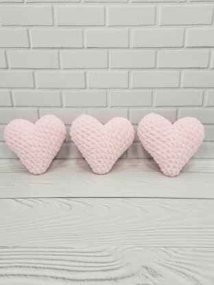 Heart Pink Plush