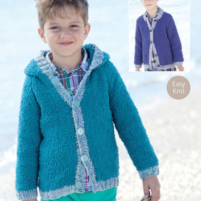 Cardigans in Sirdar Snuggly Snowflake Chunky - 2431