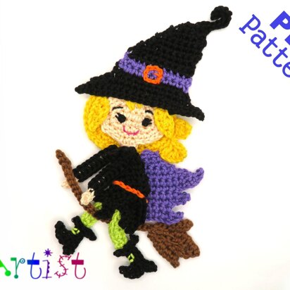 Witch Halloween Applique