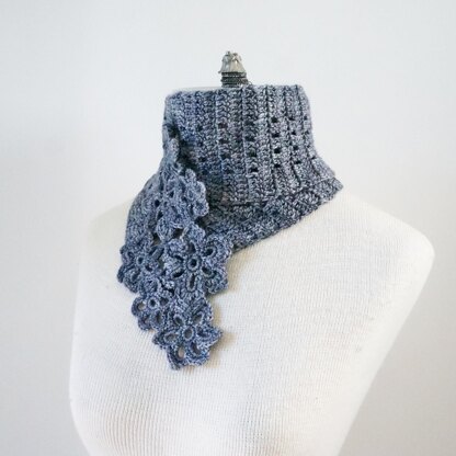 Floral Eyelet Scarf