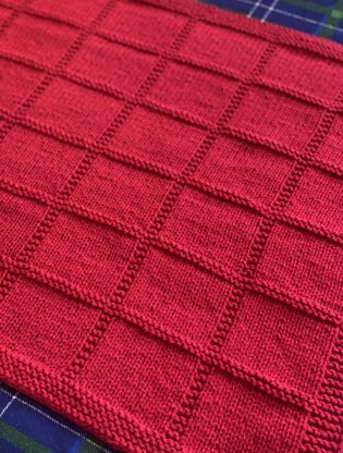 Aran Simple Square Blanket