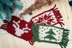 Knit Holiday Mug Rug