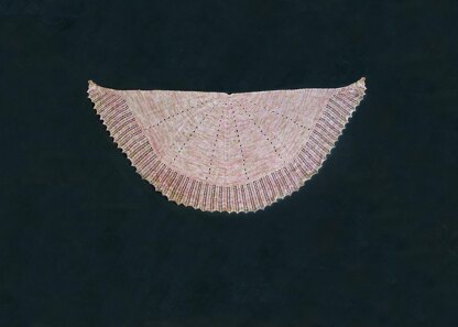 Falling Petals Lace Shawl
