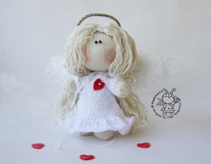 Pebble doll Angel