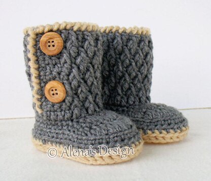 Two-Button Toddler Booties