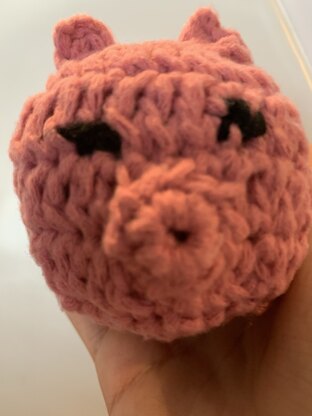 Crocheted pig
