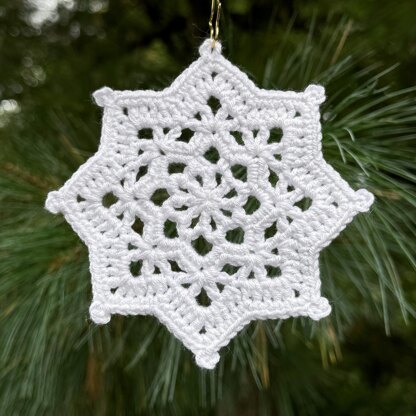 Crystal Star Snowflake Ornament