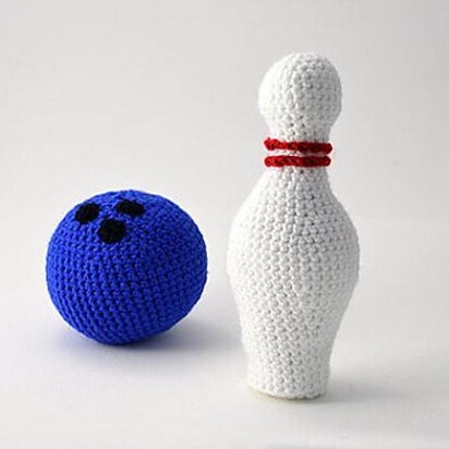 Bowling Ball Crochet Pattern, Bowling Pin Crochet Pattern, Bowling Amigurumi