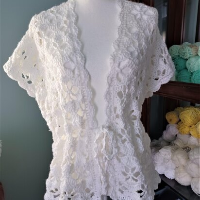 Star-Lace Stitch Crochet Kimono