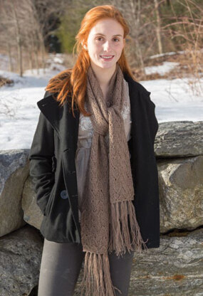 Simone Scarf in Classic Elite Yarns Mountaintop Vail - Downloadable PDF