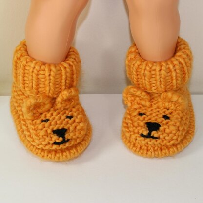 Baby Teddy Bear Booties