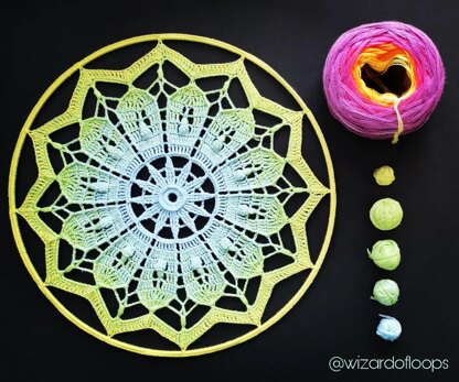 Mandala 'Zinnia' crochet pattern