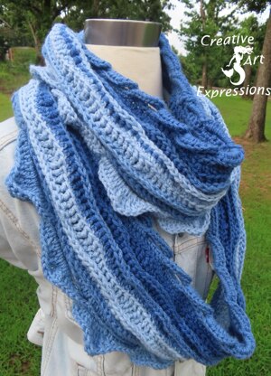 Sea Breeze Long Infinity Scarf 3 Sizes