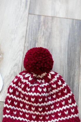 Valentine Fair Isle Hat