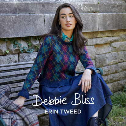 Fiona - Jumper Knitting Pattern For Women in Debbie Bliss Erin Tweed by Debbie Bliss