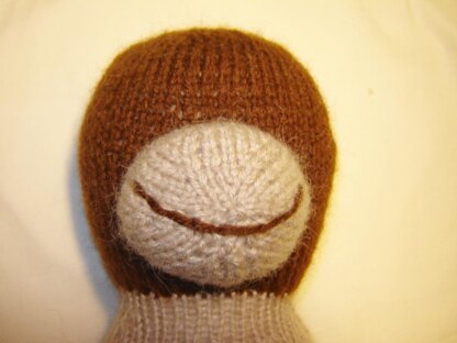 Knitting Monkey Doll Pattern, Cozy Grandma Style