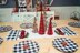 Red Christmas Truck Table Runner