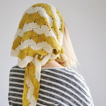 Tunisian Shell Shawl