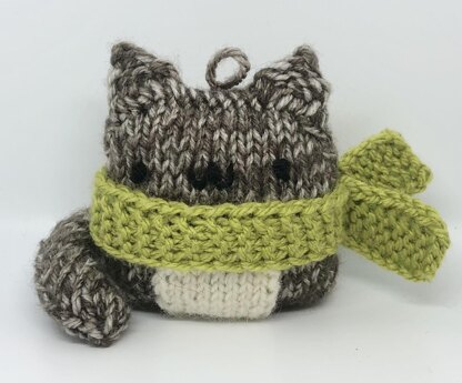 Cat Knit Christmas Ornament