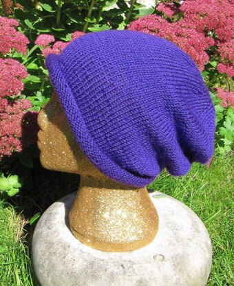 Doubleknit Roll Brim Slouch Hat