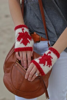 Canadian Fingerless Gloves