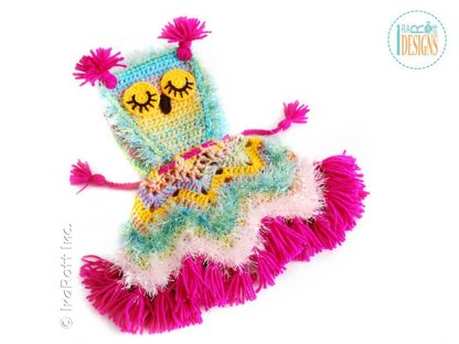 Fiesta Owl Doll Poncho with Hood