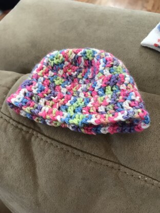 Crochet Pink Baby Hat