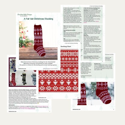 A FairIsle Christmas Stocking