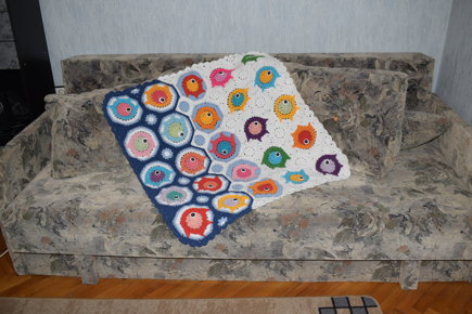 Fish puzzle baby blanket #2