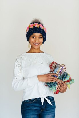 Cozy Thoughts Beanie Hat in Knit Collage Sister - Downloadable PDF