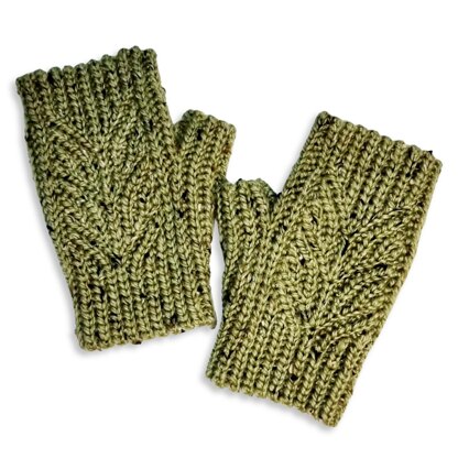 Thistle Crochet Mittens