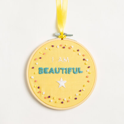 Wool Couture I Am Beautiful Printed Embroidery Kit