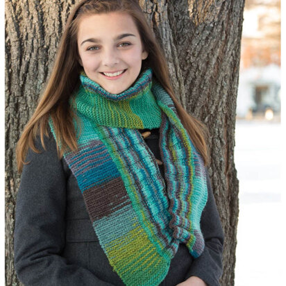 Two Direction Scarf in Classic Elite Yarns Liberty Wool Solids - Downloadable PDF