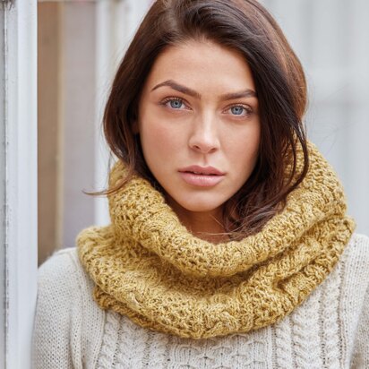 Askham Cowl in Rowan Hemp Tweed - Downloadable PDF