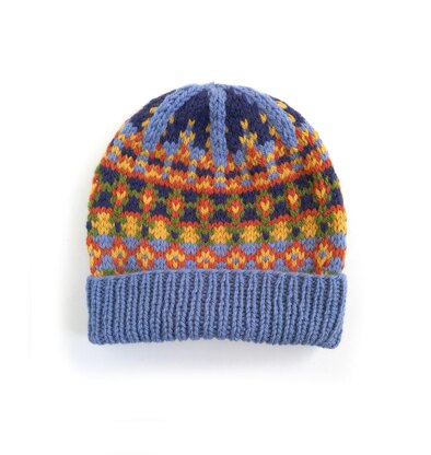 SCHAPKA Fair Isle Hat